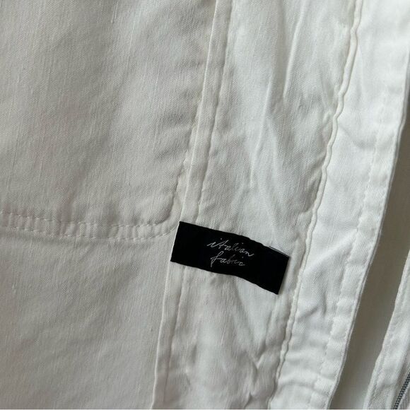 Marc Cain Utility Linen blend Jacket in off-white - Picture 9 of 13